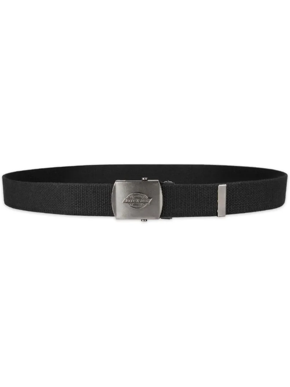 Men's Fabric Web Logo Buckle Belt - Adjustable Up to 42